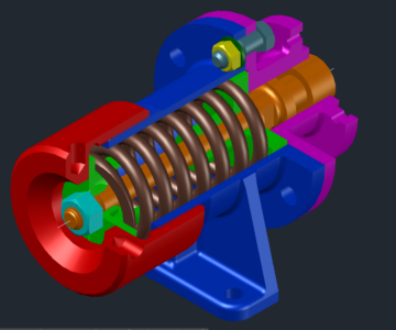 3D модель Амортизатор МЧ00.78 в AutoCAD