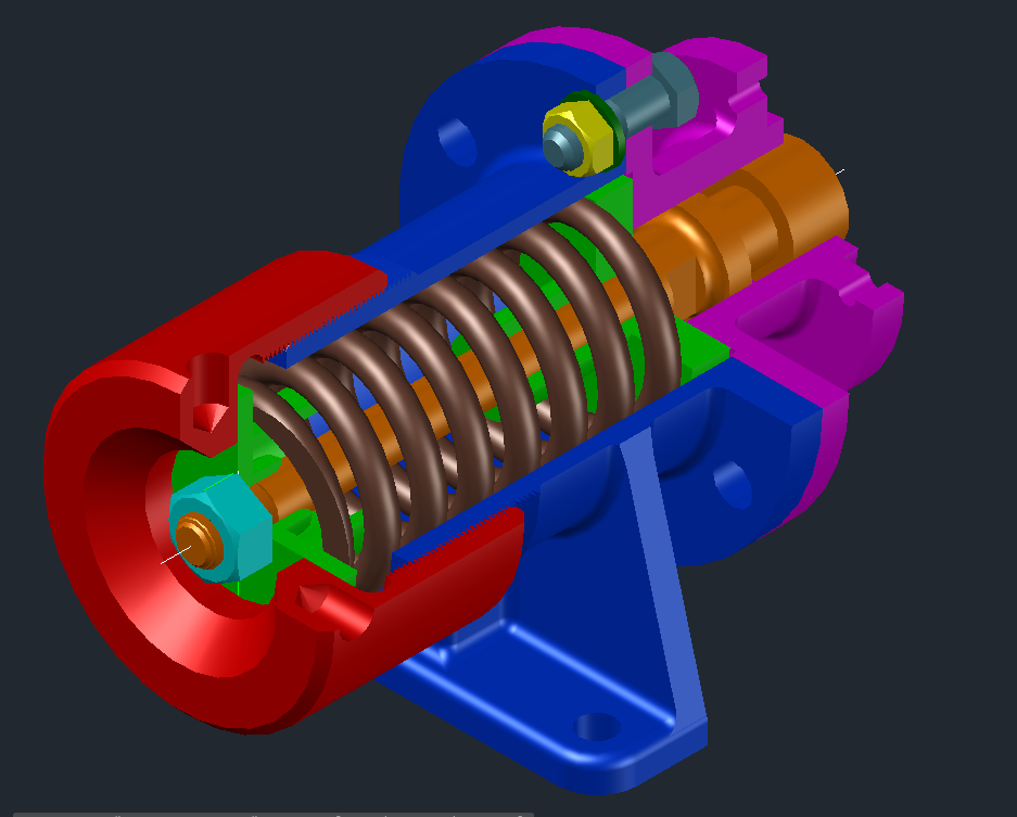 3D модель Амортизатор МЧ00.78 в AutoCAD