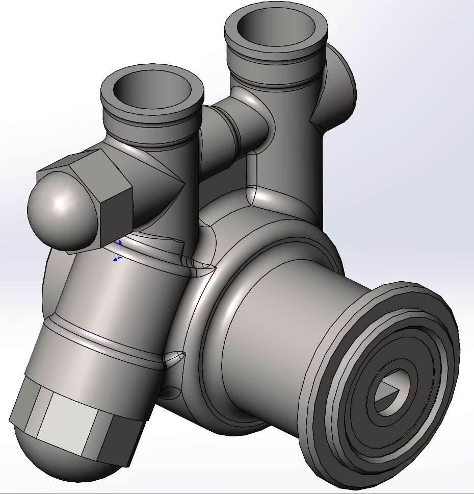 3D модель Насос роторный PROCON на хомуте