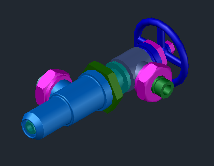 3D модель Форсунка МЧ00.08 в AutoCAD