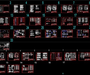 Чертеж Рабочий проект 3-х этажного 3-х квартирного жилого дома.