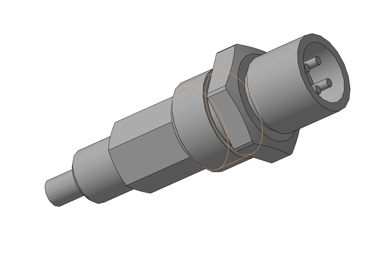 3D модель Датчик-гидросигнализатор уровня масла ДГС-М-501-24-01-24В