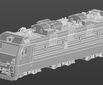 3D модель Электровоз ЭП1М