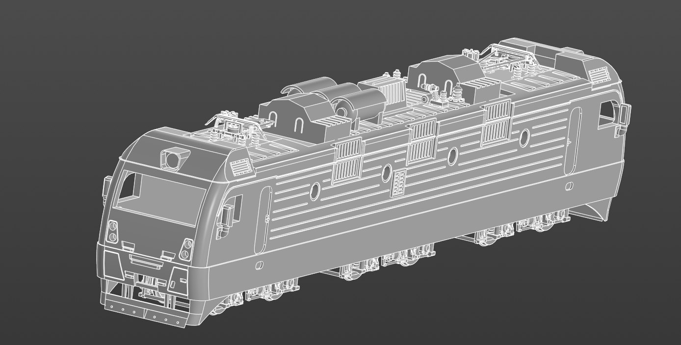 3D модель Электровоз ЭП1М