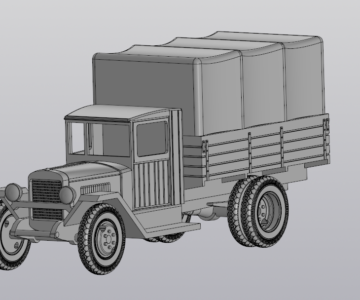 3D модель 3D модель советского авто ЗИС-5в
