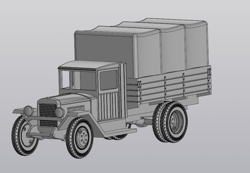 3D модель 3D модель советского авто ЗИС-5в