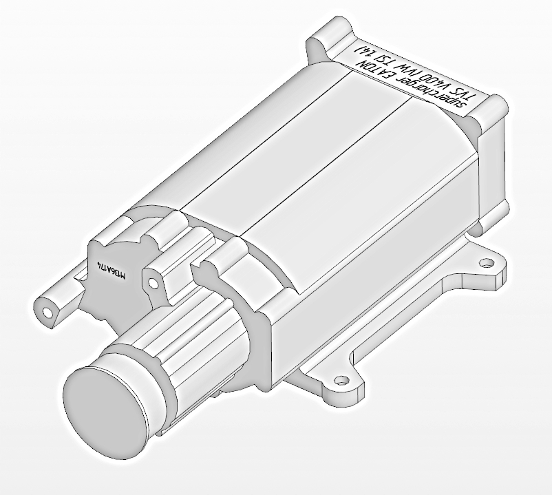 3D модель supercharger compressor EATON TVS V400 (VW TSI 1.4)