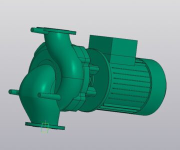 3D модель Модель насоса Wilo Cronoline IL 100-260-11-4