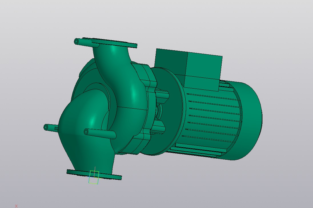 3D модель Модель насоса Wilo Cronoline IL 100-260-11-4