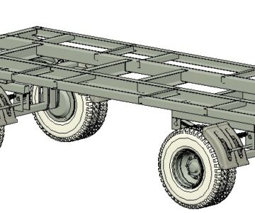 3D модель Прицеп тракторный (шасси) 849020-08 гр. 8 т.