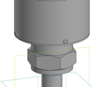 3D модель Габаритная 3 д модель реле давления Piezus ASZ 3420r