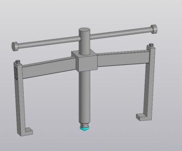 3D модель Съемник 2-ух лапый