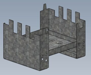 3D модель Таганок - турист складной