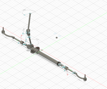 3D модель Рулевая рейка Киа Рио