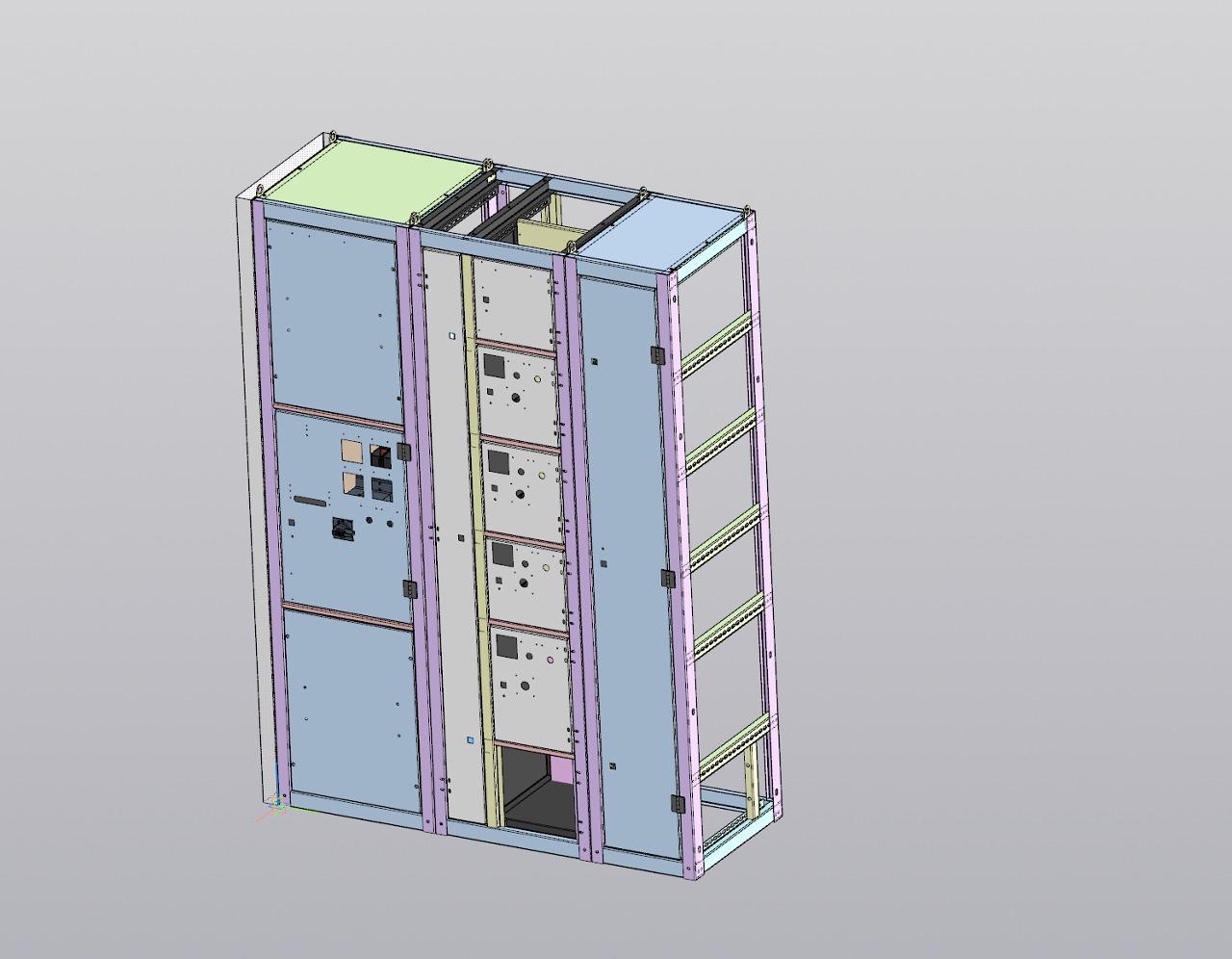 3D модель ЩСУ сварной 2200*1660*600