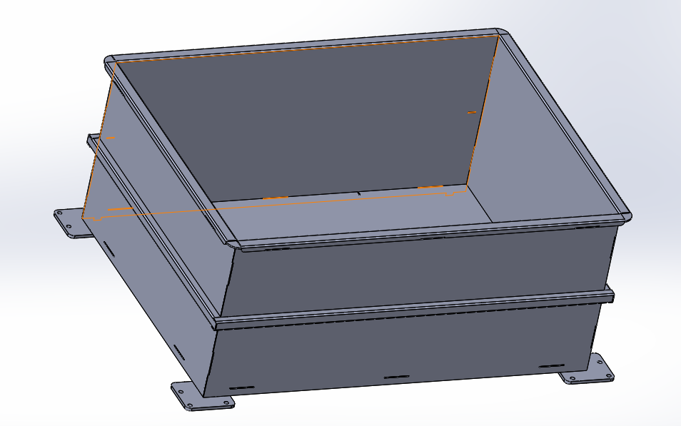 3D модель Ящик на колёсах.