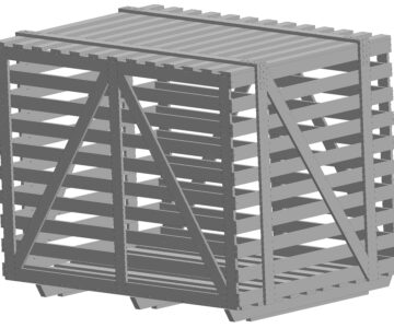 3D модель Ящик 1750х2450х1925 ГОСТ 10198-91 тип I-4