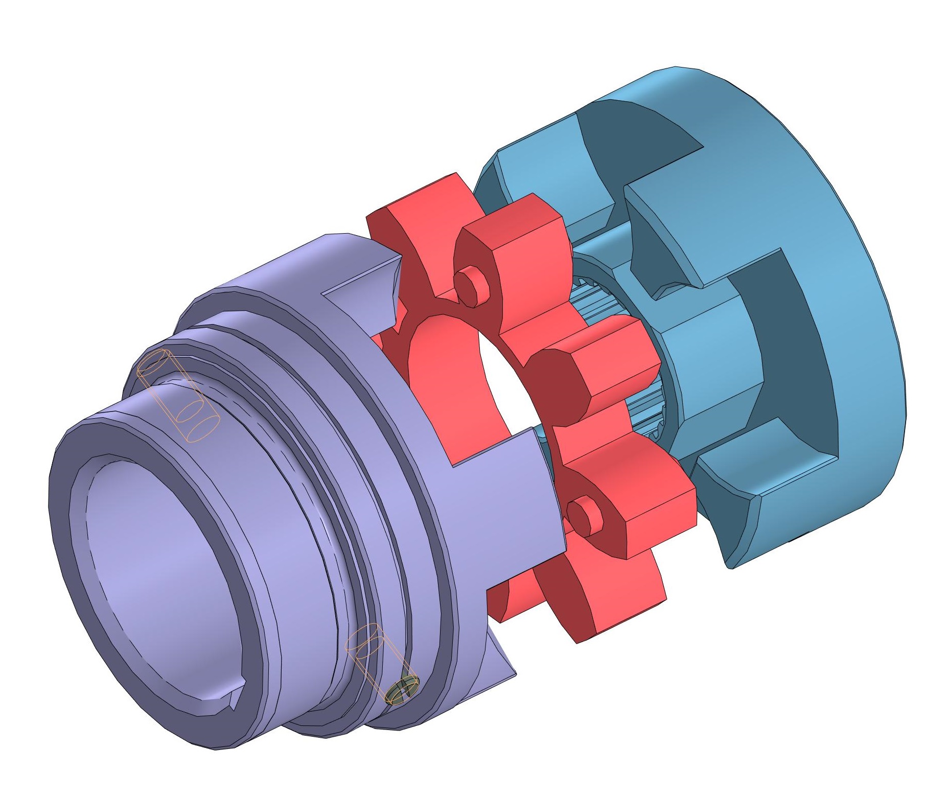 3D модель Муфта упругая (Rotex 55)