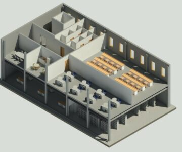 3D модель 3d модель офиса в Revit