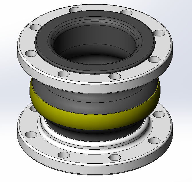 3D модель Компенсатор TECHNO-FLEX DN100 PN10 DIN28460