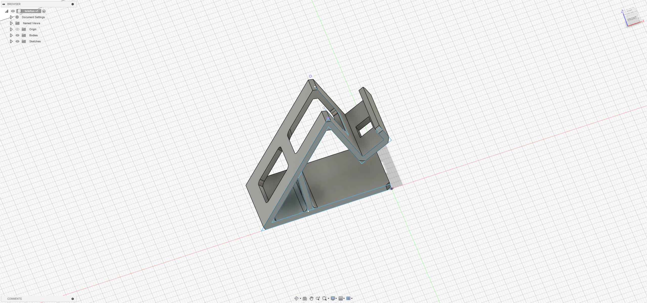 3D модель Подставка для телефона 41х688х45.2 мм