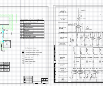 Чертеж Электроснабжение завода мелкосерийного машиностроения