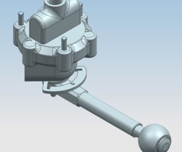 3D модель Гидрораспределитель трехходовой NX