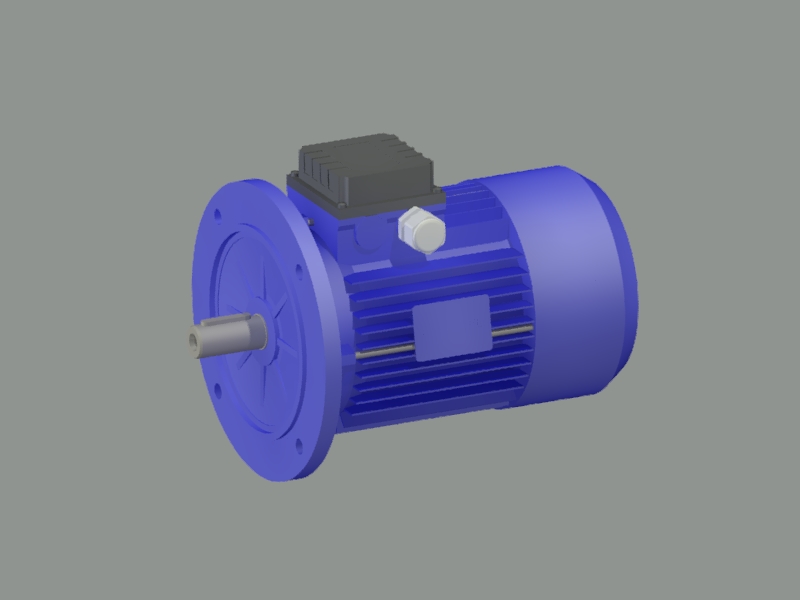 3D модель Асинхронный электродвигатель ВАСО-3ACВО 050S33Y2