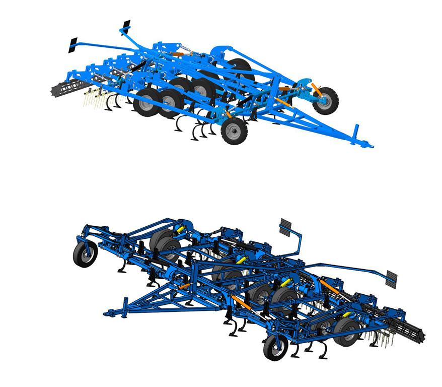 3D модель Культиваторы КПС-8  и КПС-6,5
