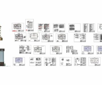 Чертеж Рабочий проект многоквартирного пятиэтажного жилого дома,раздел АС