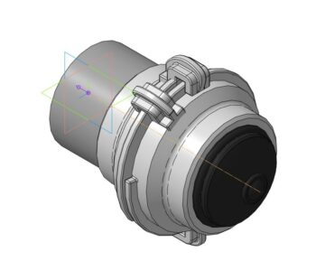 3D модель Головка муфтовая ГМ-80 с ГЗ-80