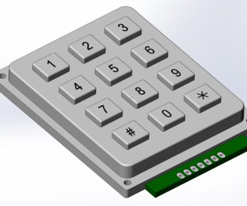 3D модель Клавиатура Accord AK-304-N-SSB-WP-MM