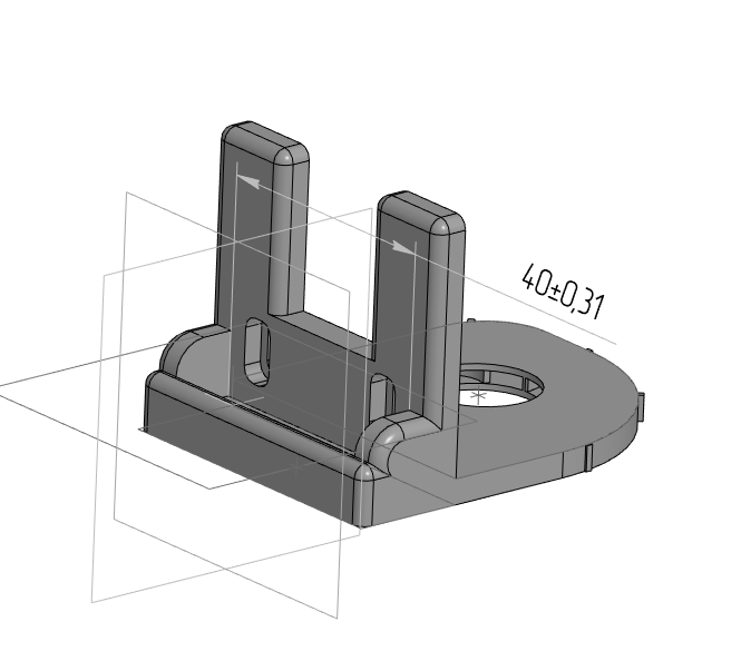 3D модель Кожух для обдува