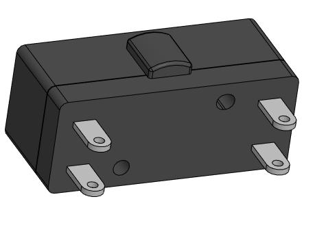 3D модель Микровыключатель Д701