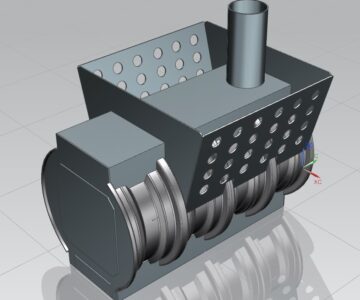 3D модель Банная печь из дисков R13