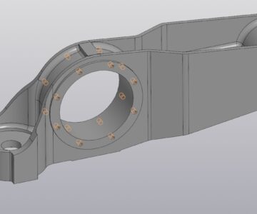 3D модель Корпус буксы правой тепловоза ЧМЭ-3