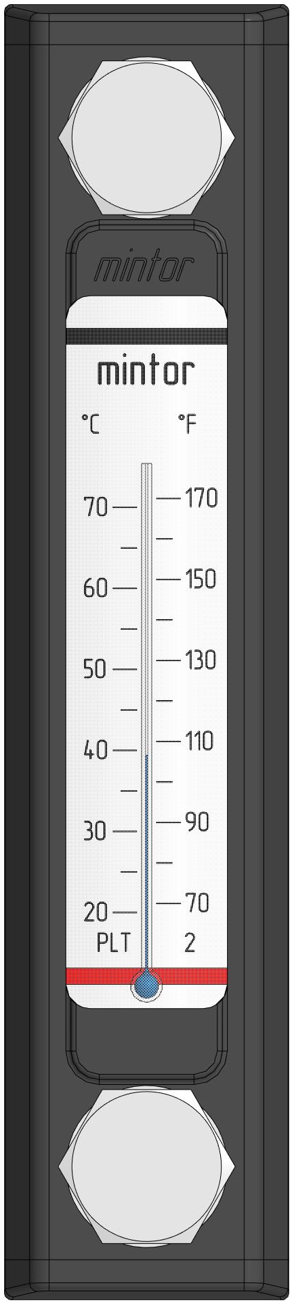 3D модель Термометр PLT2 1VPLT2A2, Mintor
