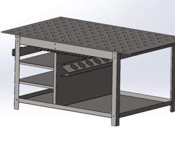 3D модель Металлический верстак для сварщика