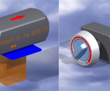 3D модель Webasto Air Too 2000 STC с пультом