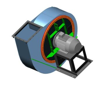 3D модель Дымосос ДН-9 правый без крыльчатки