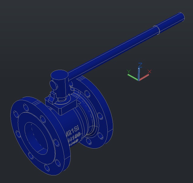 3D модель 3D модель крана M21Si DN100 PN40