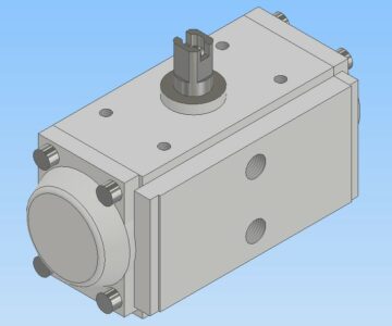 3D модель Актуатор поворотный пневматический CAMOZZI CA032D-F03-9