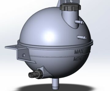 3D модель Бачок расширительный ГАЗель NEXT, ГАЗон NEXT A21R22-1311010