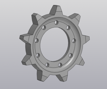 3D модель Шестерня от "Бурана" 131мм
