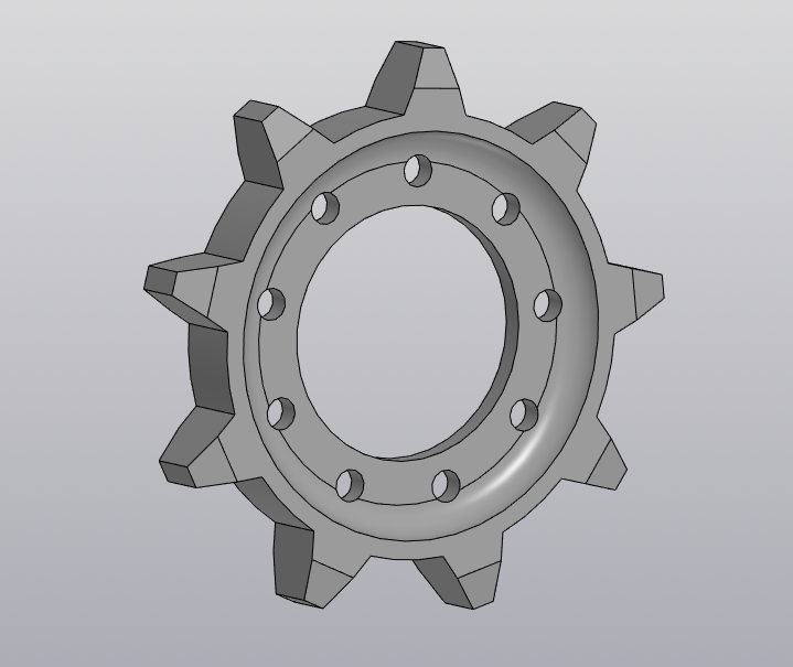 3D модель Шестерня от "Бурана" 131мм