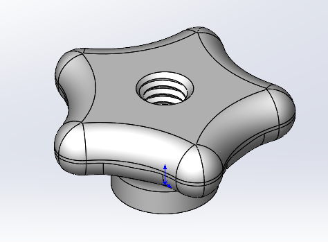 3D модель Гайка-барашек G1/4''