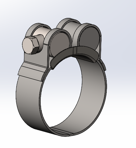 3D модель Силовой хомут диаметр 36-39 мм