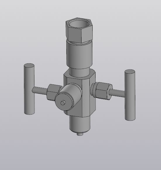 3D модель Клапанный блок БКН2-10