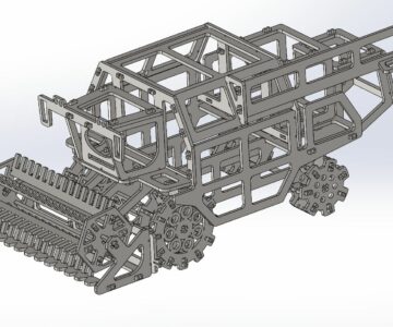 3D модель Модель подарочная зерноуборочного комбайна