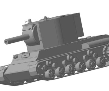 3D модель ТАНК(КВ-2) 3д модель